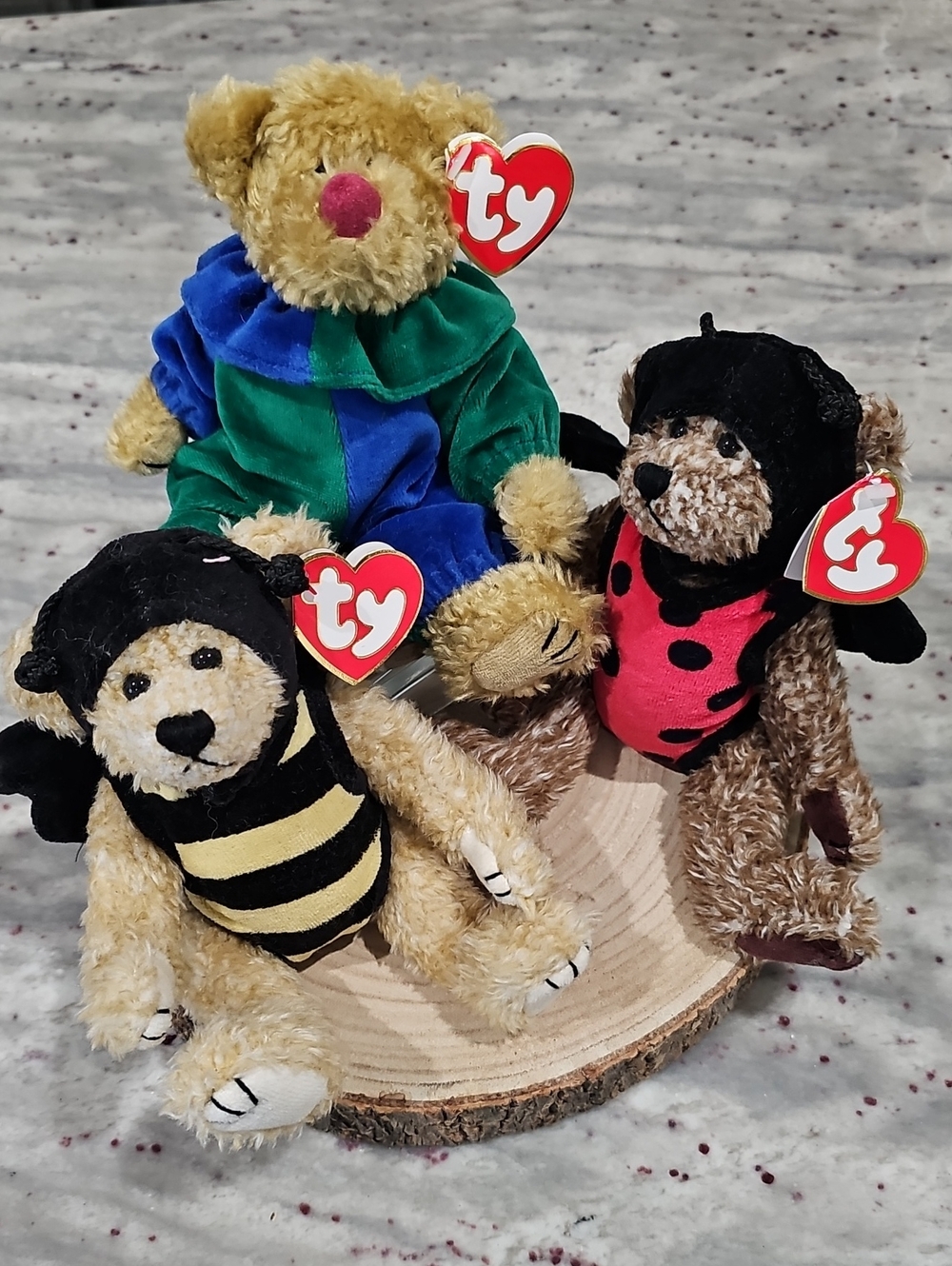 TY Plush Beanie Trio - Beezee, Piccadilly And Bugsy